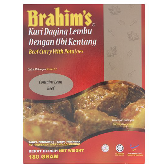 BRAHIMS KARI DAGING LEMBU 180G