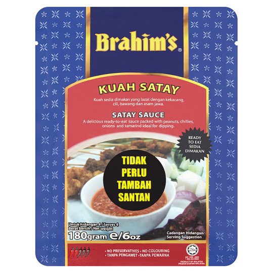 BRAHIMS SATAY SAUCE 180G