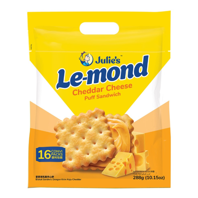 JULIE’S LE-MOND CHEDDAR CHEESE PUFF SANDWICH 288G