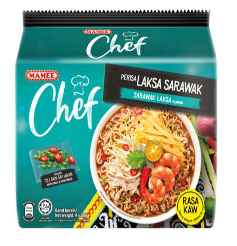 MAMEE CHEF LAKSA SARAWAK 4X90G