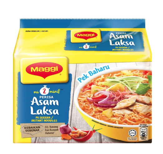 MAGGI 2 MINUTE ASAM LAKSA INSTANT NOODLE 78GX5