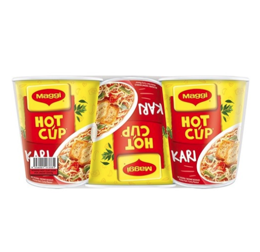 MAGGI HOT CUP CURRY MULTIPACK 58G X 6S