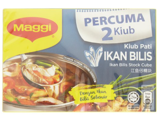 MAGGI IKAN BILIS STOCK 60G FOC 2 CUBES 6