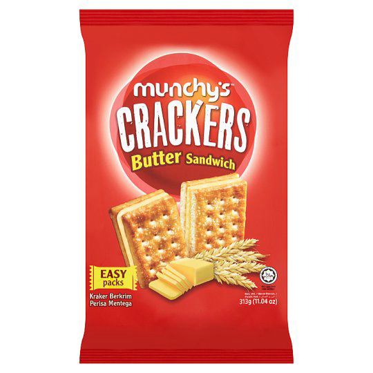 MUNCHY’S CRACKERS BUTTER CREAM SANDWICH 270G