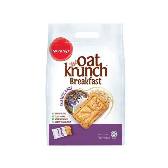 MUNCHYS OATKRUNCH BREAKFAST CHIASEEDMILK BISCUIT 384G