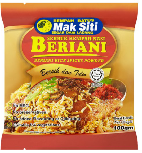 MAK SITI REMPAH BERIANI 100GM