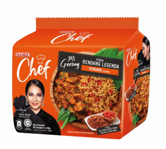 MAMEE CHEF MI GORENG RENDANG 4X89G