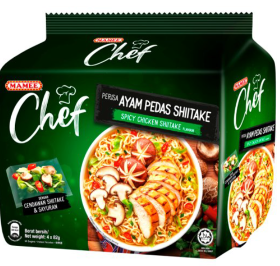 MAMEE CHEF SPICY CHIC WTH SHITAKE 4X78G