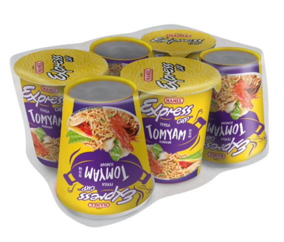 MAMEE EXPRESS CUP TOM YAM FLAVOUR INSTANT NOODLES 6 X 68G
