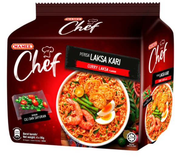 MAMEE CHEF CURRY LAKSA 4X89G