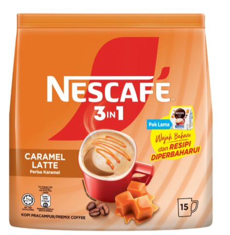NESCAFE 3IN1 CARAMEL LATTE 15SX23G