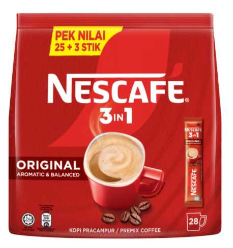 NESCAFE 3IN1 ORIGINAL 25X18G FOC 3S