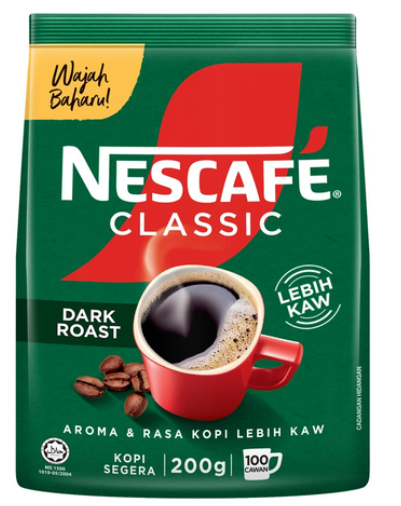 NESCAFE CLASSIC DARK ROAST 200G