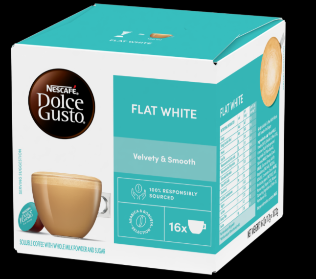 NESCAFE DOLCE GUSTO FLAT WHITE 144G